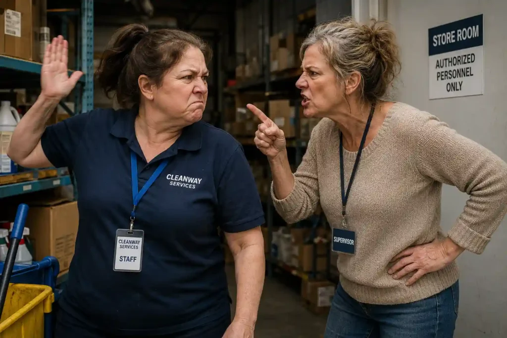 Can you be fired for slapping someone at work Illustration